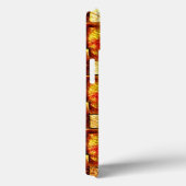 刻まれて染色された茶色のオレンジ色の長方形のプレート Case-Mate iPhoneケース (裏面 / 右)