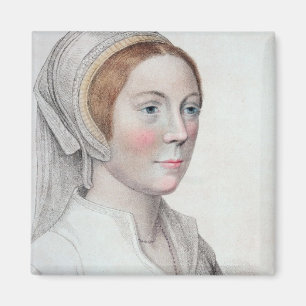 刻まれるキャサリン・ハワード(1520-42年)のポートレート マグネット
