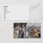 刻まれる1214年にBouvinesの歴史的な日 名刺 (正面/裏面)