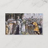 刻まれる1214年にBouvinesの歴史的な日 名刺 (裏面)