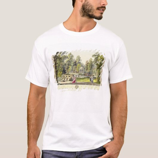 刻まれるErlawのダイアナの寺院の眺め Tシャツ (正面)