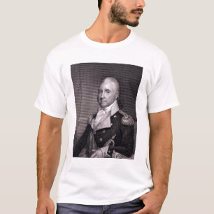 刻まれるMajor Generalのジョンの小川のポートレート Tシャツ