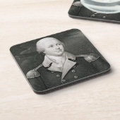 刻まれるMajor General Nathaniel Greene (1742-86年) コースター (左側)