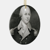 刻まれるMajor General Nathaniel Greene (1742-86年) セラミックオーナメント (右)