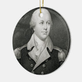 刻まれるMajor General Nathaniel Greene (1742-86年) セラミックオーナメント (左)