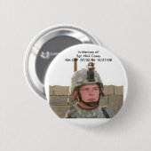 刻み目の顔のpix、を記念して: ニックCaseyKIA-下士官… 缶バッジ (正面&裏面)