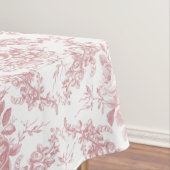 刻エレガントみピンクと白のフローラ テーブルクロス (インサイチュ)
