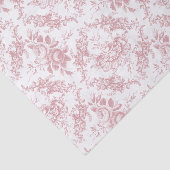 刻エレガントみピンクと白のフローラ 薄葉紙 (詳細)
