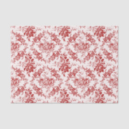 刻エレガントみ赤と白フローラ 薄葉紙