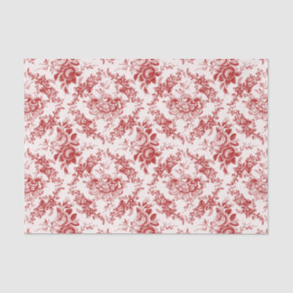 刻エレガントみ赤と白フローラ 薄葉紙