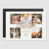 刻エレガントみ金ゴールドクリスマスフローラ5 – 写真 (正面/裏面)