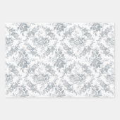 刻印エレガントパステルフローラトワール ラッピングペーパーシート (正面3)