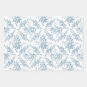 刻印エレガントパステルフローラトワール ラッピングペーパーシート (正面2)