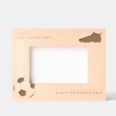 刻印カスタムアメリカンフットボール レーザー彫刻フレーム (正面)