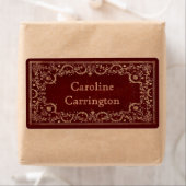 刻印ギルトレザーエフェクトパーソナル蔵書票 ラベル (インサイチュ)