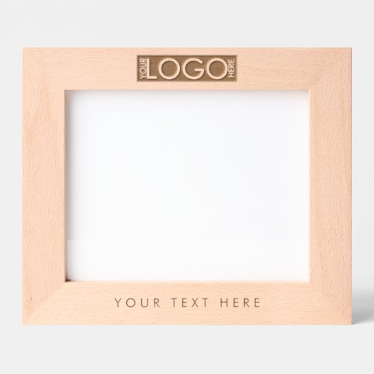 刻印ビジネスのロゴと文字エッチングビジネス レーザー彫刻フレーム (正面)