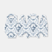 刻印フローラトイルと風車とボート – 青 フェイバーボックス (折り畳みなし)