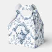 刻印フローラトイルと風車とボート – 青 フェイバーボックス (正面サイド)