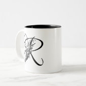 刻印ヴィンテージフローラモノグラム ツートーンマグカップ (正面左)