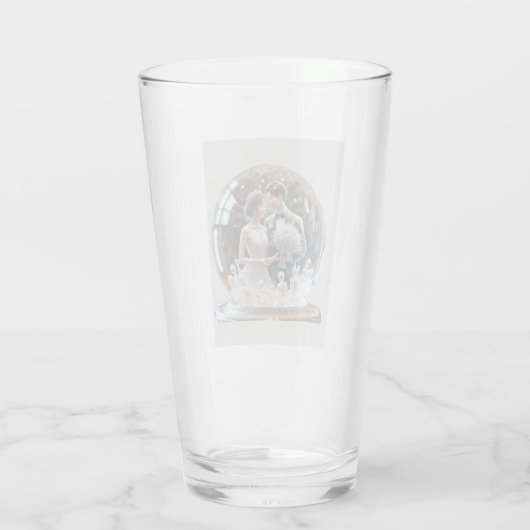 刻印結婚された写真球 タンブラーグラス (裏面)