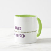 剃られ、先を細くされるTriathleteのためのおもしろマグカップ- マグカップ (正面右)