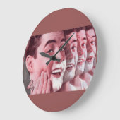 剃ることの生成 ラージ壁時計 (傾斜)