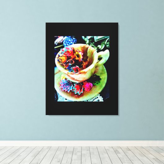 削り花（鉛筆） キャンバスプリント (インサイチュ (ウッドフロア))