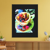 削り花（鉛筆） キャンバスプリント (インサイチュ (リビング))