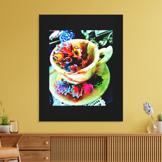 削り花（鉛筆） キャンバスプリント (インサイチュ (リビング))