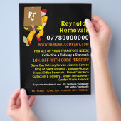 削除マンボックスデザイン、削除カンパニー広告 チラシ (手)