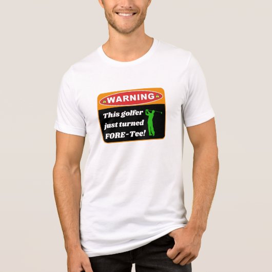 「前だ!40th"ゴルフ誕生日シャツ – ゴルファおもしろいー トライブレンドTシャツ (正面)