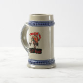 前で基本的なロゴのマグ ビールジョッキ (正面左)