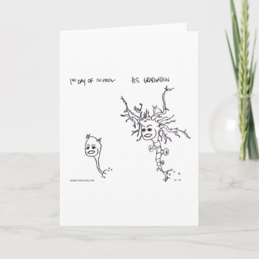 前と後：卒業初日 カード (正面)