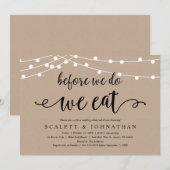 前にリハーサル食べディナ素朴ー 招待状 (正面/裏面)