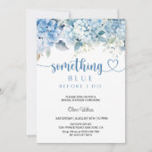 「前に何か青い」ブライダルシャワー 招待状 (正面)