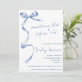 前に何か青い!モダンブライダルシャワー 招待状 (スタンド正面)