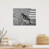 前に出て猫を征服やる気を起こさせるする ポスター (キッチン)