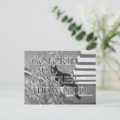 前に出て猫を征服やる気を起こさせるする ポストカード (スタンド正面)