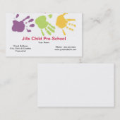 前に学校の名刺 名刺 (正面/裏面)