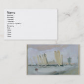 、前に帰因するSolentの競争をヨットに乗って下さい 名刺 (正面/裏面)