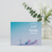 前に進むことを保って下さい ポストカード (スタンド正面)