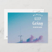 前に進むことを保って下さい ポストカード (正面/裏面)