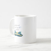 前に進む、良い事が先に進んでいる コーヒーマグカップ (正面左)