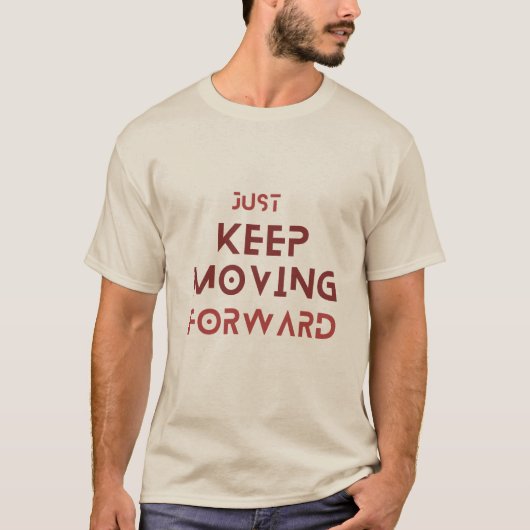 前に進保み出す Tシャツ (正面)