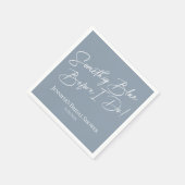 前に青いもの | ブルーブライダルシャワー スタンダードカクテルナプキン (角)