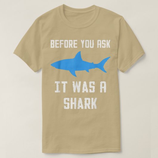 前に頼はサメだっおもしろいた Tシャツ (デザイン正面)