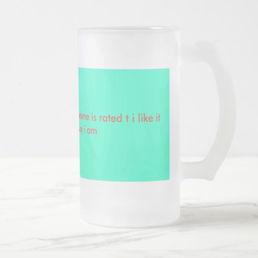 前に10代のな日本製アニメのマグ フロストグラスビールジョッキ (右)