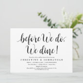 前に、我々はリハーサル結婚ディナー 招待状 (スタンド正面)