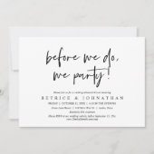 前に、我々パーティーのリハ結婚ーサルディナー 招待状 (正面)