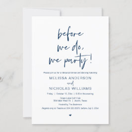 前に、我々パーティーのリハ結婚ーサルディナー 招待状